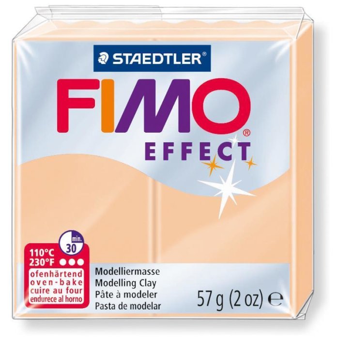 FIMO EFFECT Modelliermasse, ofenhärtend, pastell-pfirsich, 57g