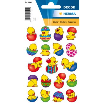HERMA Oster-Sticker DECOR "Küken im Ei"