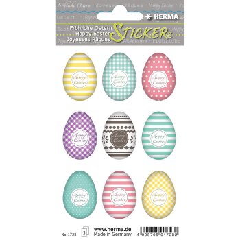 HERMA Oster-Sticker TREND "Eierset bunt"