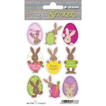 HERMA Oster-Sticker MAGIC TREND "Osterhasen"