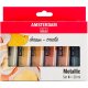 ROYAL TALENS Acrylfarbe AMSTERDAM Metallic, 6 x 20 ml