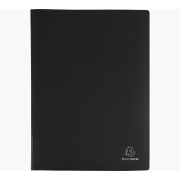 EXACOMPTA Sichtbuch, DIN A4, PP, 50 Hüllen, schwarz