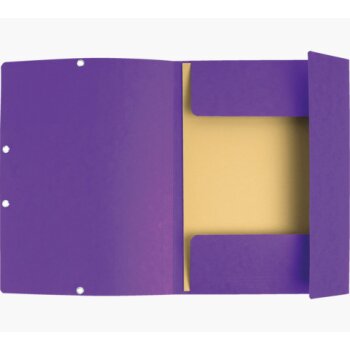 EXACOMPTA Eckspannermappe, DIN A4, Karton 400 g/qm, violett