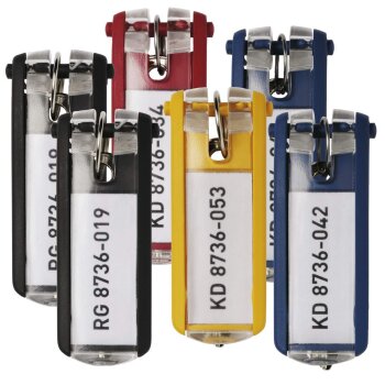 DURABLE Schlüsselanhänger KEY CLIP, farbig...