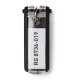 DURABLE Schlüsselanhänger KEY CLIP, schwarz 6er