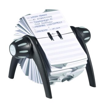 DURABLE Adresskartei TELINDEX flip, schwarz / grau