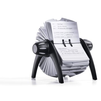 DURABLE Adresskartei TELINDEX flip, schwarz / grau