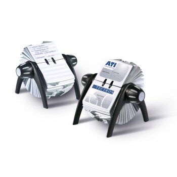 DURABLE Adresskartei TELINDEX flip, schwarz / grau