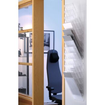 DURABLE Wand-Prospekthalter-Set "FLEXIBOXX 12", A4, transparent