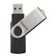 hama USB 2.0 Speicherstick "Rotate", 128 GB, schwarz/silber
