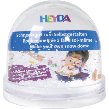HEYDA Schneekugel zum Selbstgestalten, (B)90 x (H)85 mm