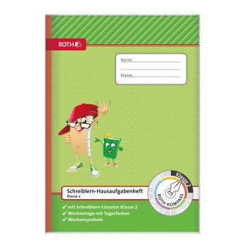 ROTH Schreiblern-Hausaufgabenheft Kompass, 2. Klasse, DIN A4