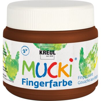 KREUL MUCKI prstová farba - hnedá - 150 ml