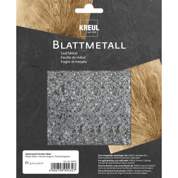 KREUL Blattmetall Flocken Silber 1 g