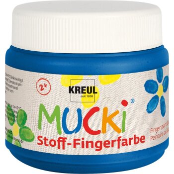 KREUL MUCKI Stoff-Fingerfarbe Blau 150 ml