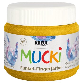 KREUL MUCKI Funkel-Fingerfarbe Goldschatz 150 ml