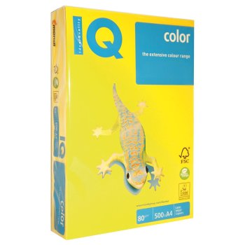 IQ Kopierpapier premium A4 80g 500 Blatt sonnengelb