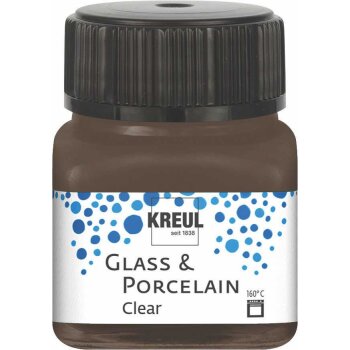 KREUL Clear farba na sklo a porcelán - espresso...