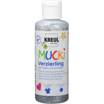 KREUL MUCKI Verzierling Glitzersilber 80 ml