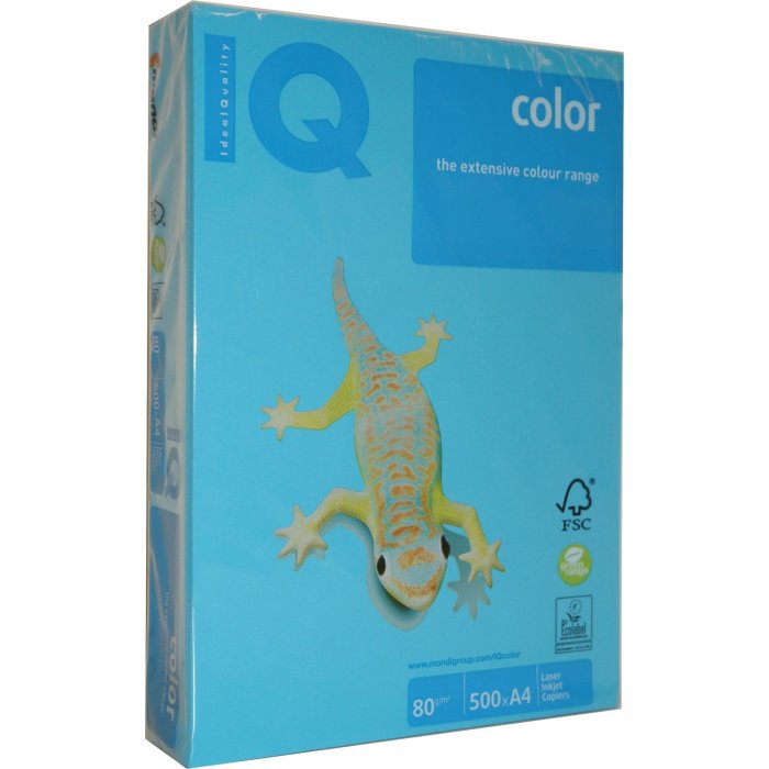 IQ Kopierpapier premium A4 80g 500 Blatt azurblau