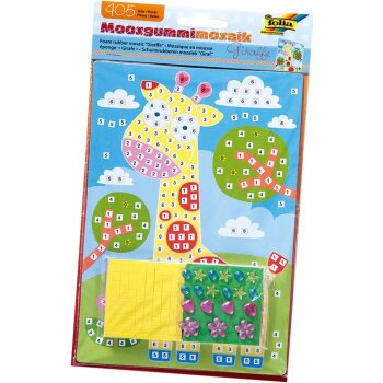folia Moosgummi-Mosaik "Giraffe", 405 Teile
