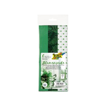 folia Seidenpapier-Mix GRÜN, 17 g/qm, 3 Designs