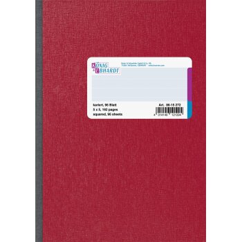 KÖNIG & EBHARDT Kladde, DIN A5, 96 Blatt, kariert