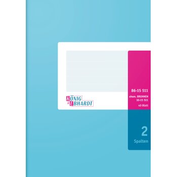 KÖNIG & EBHARDT Spaltenbuch DIN A5, 2 Spalten,...
