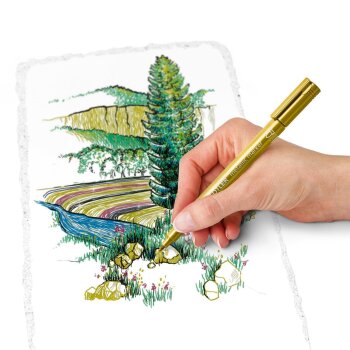 STAEDTLER 8323 Metallic Marker gold
