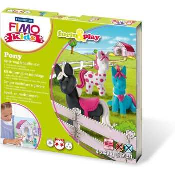 FIMO kids Modellier-Set Form & Play "Pony",...