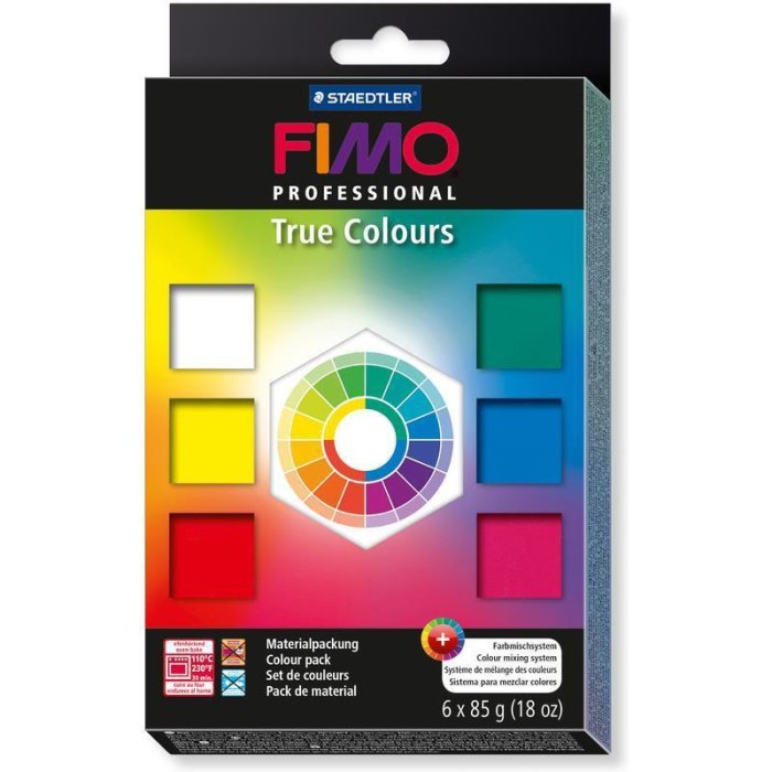 FIMO PROFESSIONAL Modelliermasse-Set "True colours", 6er Set