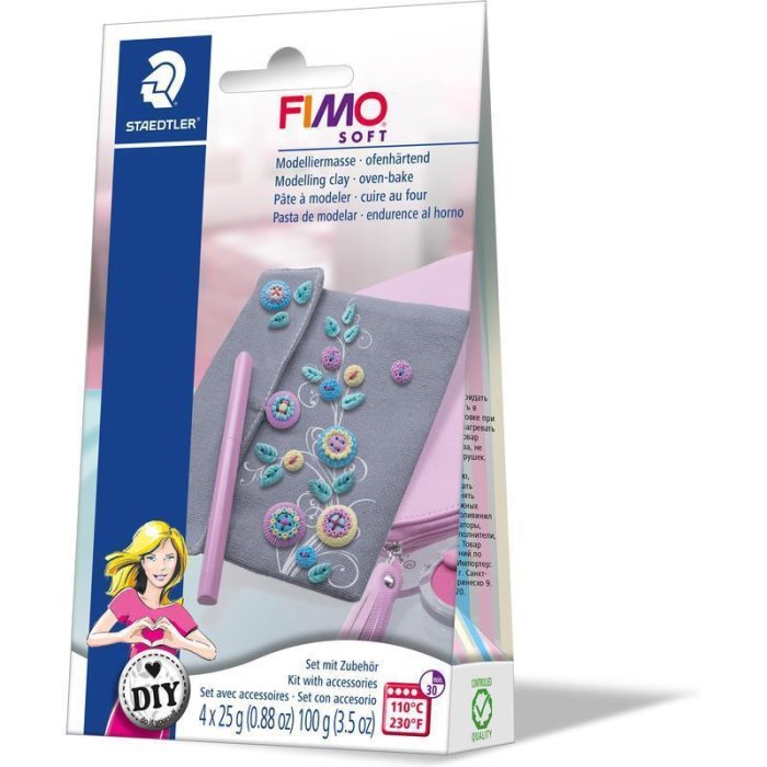 FIMO SOFT DIY Modelliermasse-Set Bag, inkl. Tasche