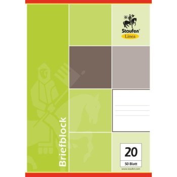 Staufen - Linea Briefblock A4 50 Blatt glatt