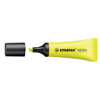 STABILO NEON - zvýrazňovač v tvare tuby - 3 ks v balení - žltá, zelená, ružová