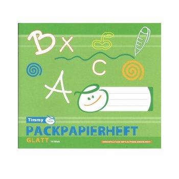 Timmy Packpapierheft glatt 14 Blatt