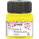 KREUL Classic farba na sklo a porcelán - kanárikovožltá - 20 ml