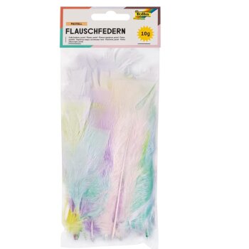 folia Flauschfedern, 10 g, Pastellfarben