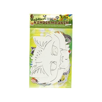 folia Kindermasken "Waldtiere", aus Pappe,...