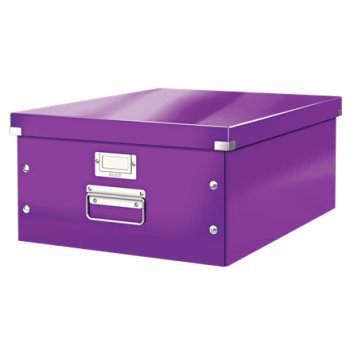 LEITZ Ablagebox Click & Store WOW, DIN A3, violett