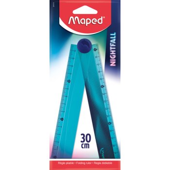 Maped Klapplineal NIGHTFALL TEENS, 150 / 300 mm, Kunststoff