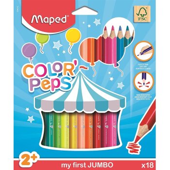 Maped my first Dreikant-Buntstift COLORPEPS JUMBO,18er Etui