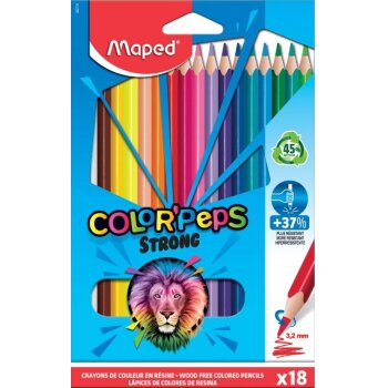 Maped Dreikant-Buntstift COLORPEPS STRONG, 18er Kartonetui
