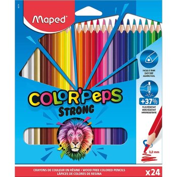 Maped Dreikant-Buntstift COLORPEPS STRONG, 24er Kartonetui