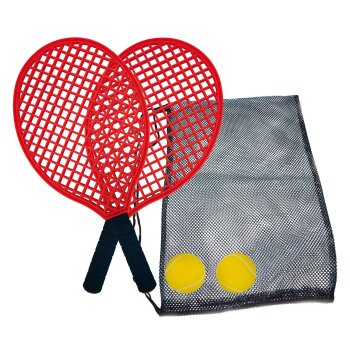 SCHILDKRÖT Beachtennis-Set, schwarz/rot