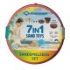 SCHILDKRÖT 7in1 Sand-Spielzeug Falteimer Set, rot