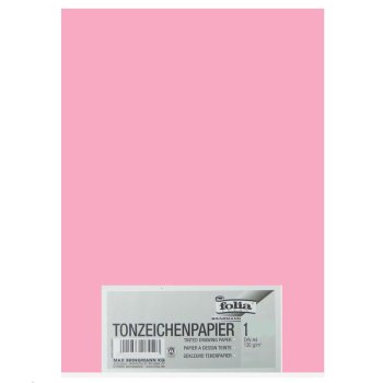 folia Tonpapier, DIN A4, 130 g/qm, rosa