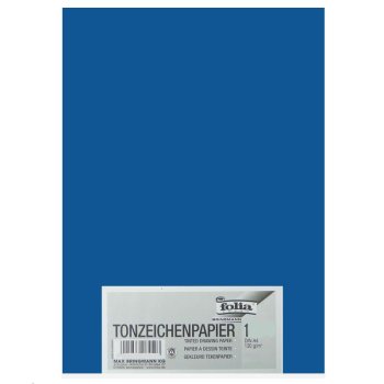 folia Tonpapier, DIN A4, 130 g/qm, königsblau
