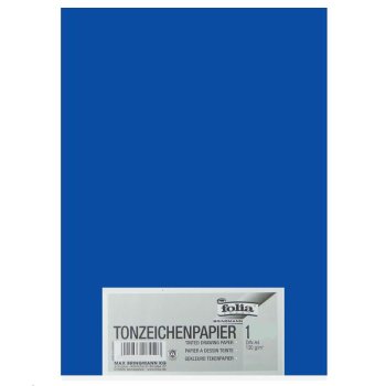 folia Tonpapier, DIN A4, 130 g/qm, ultramarin