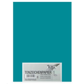 folia Tonpapier, DIN A4, 130 g/qm, türkis