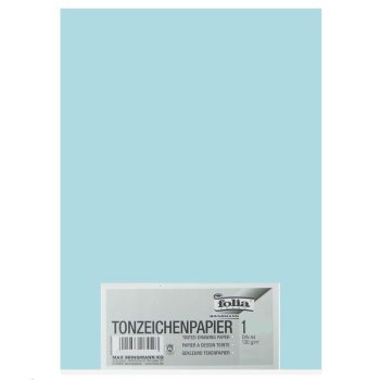 folia Tonpapier, DIN A4, 130 g/qm, eisblau